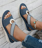 Sandales Peep-Toe avec Boucle Métallique pour Femme | Idéales pour l'Été