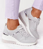 Basket Compensée Confort en Simili Cuir pour Femme - Emilia Lane