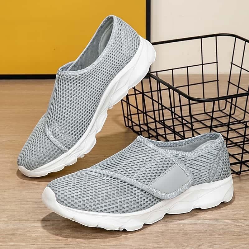 Basket Confort pour Pieds Larges en Maille Respirante pour Femme - Emilia Lane