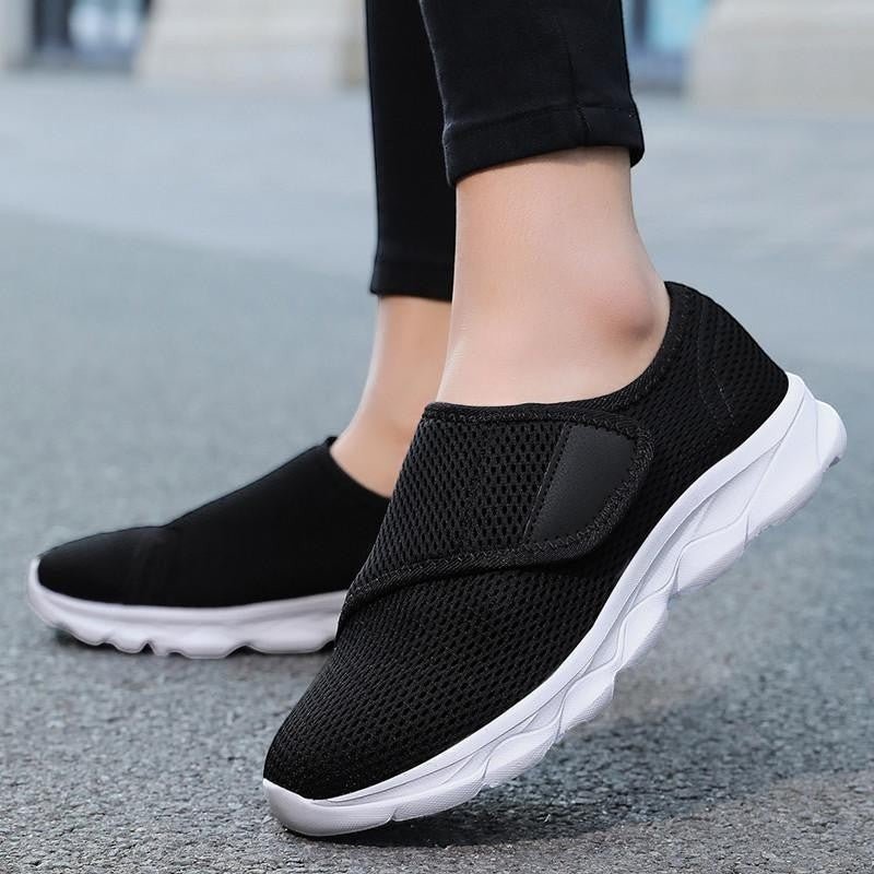 Basket Confort pour Pieds Larges en Maille Respirante pour Femme - Emilia Lane