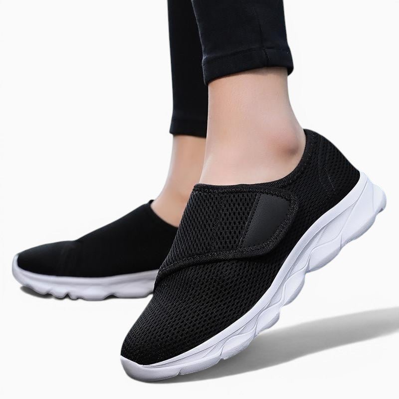 Basket Confort pour Pieds Larges en Maille Respirante pour Femme - Emilia Lane