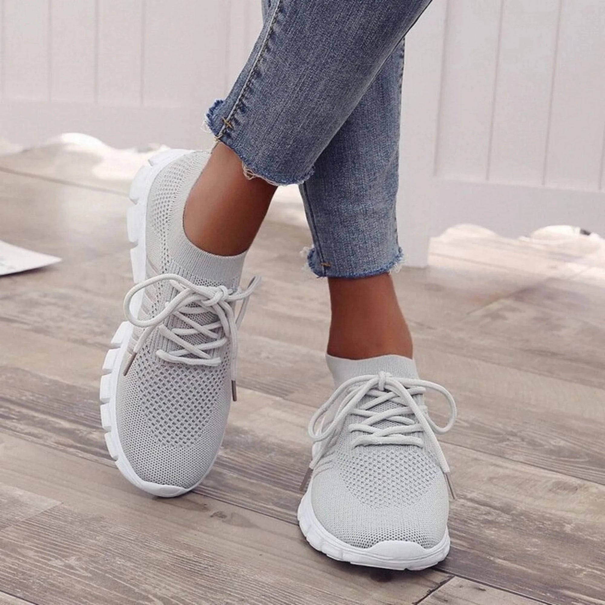 Basket Confort Respirante en Maille pour Femme - Emilia Lane
