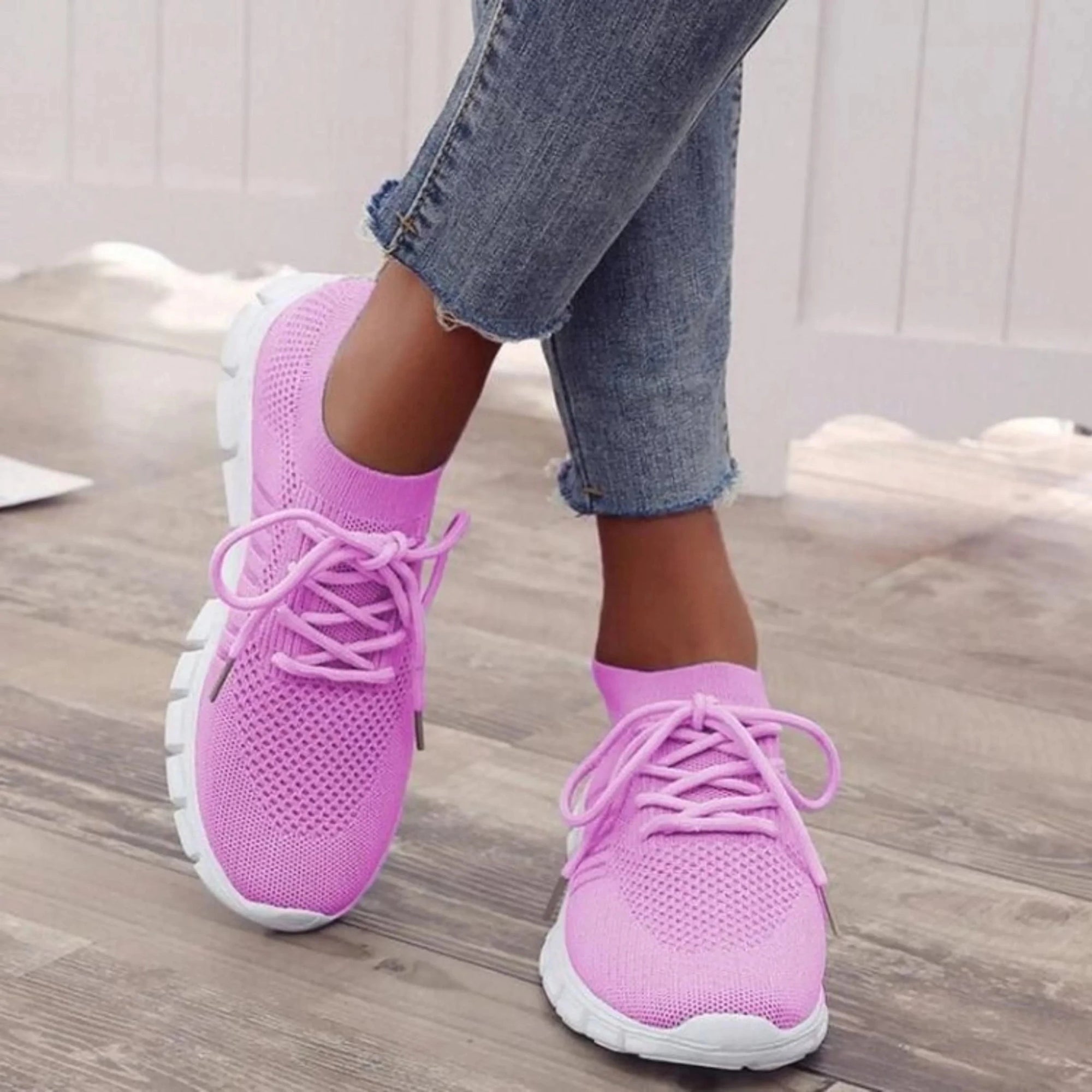 Basket Confort Respirante en Maille pour Femme - Emilia Lane
