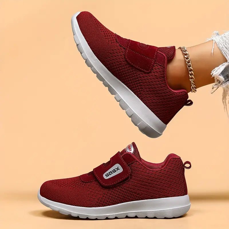 Basket Confortable à Scratchs en Maille Respirante pour Femme - Emilia Lane