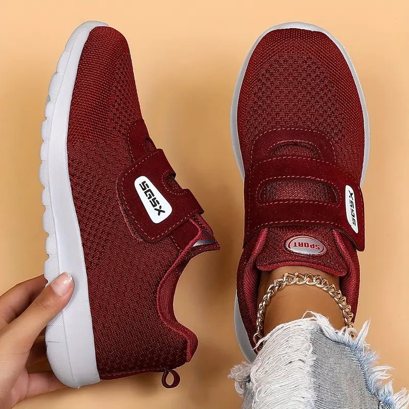 Basket Confortable à Scratchs en Maille Respirante pour Femme - Emilia Lane