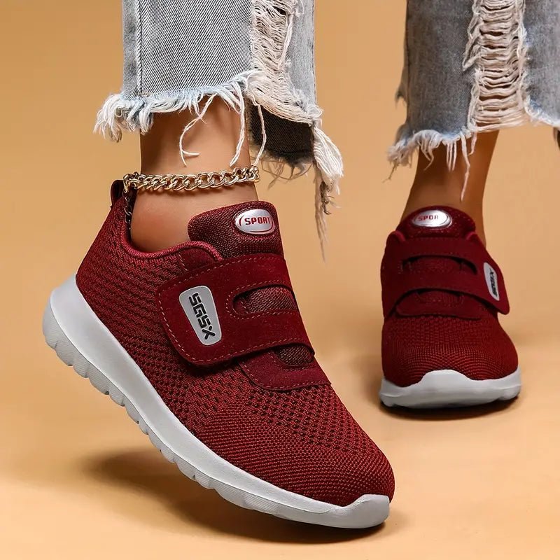 Basket Confortable à Scratchs en Maille Respirante pour Femme - Emilia Lane