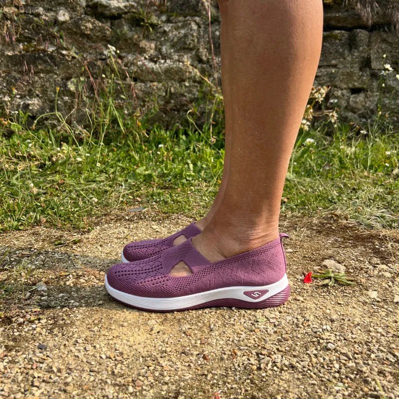 Basket Confortable et Légère Sans Lacets en Maille pour Femme - Emilia Lane