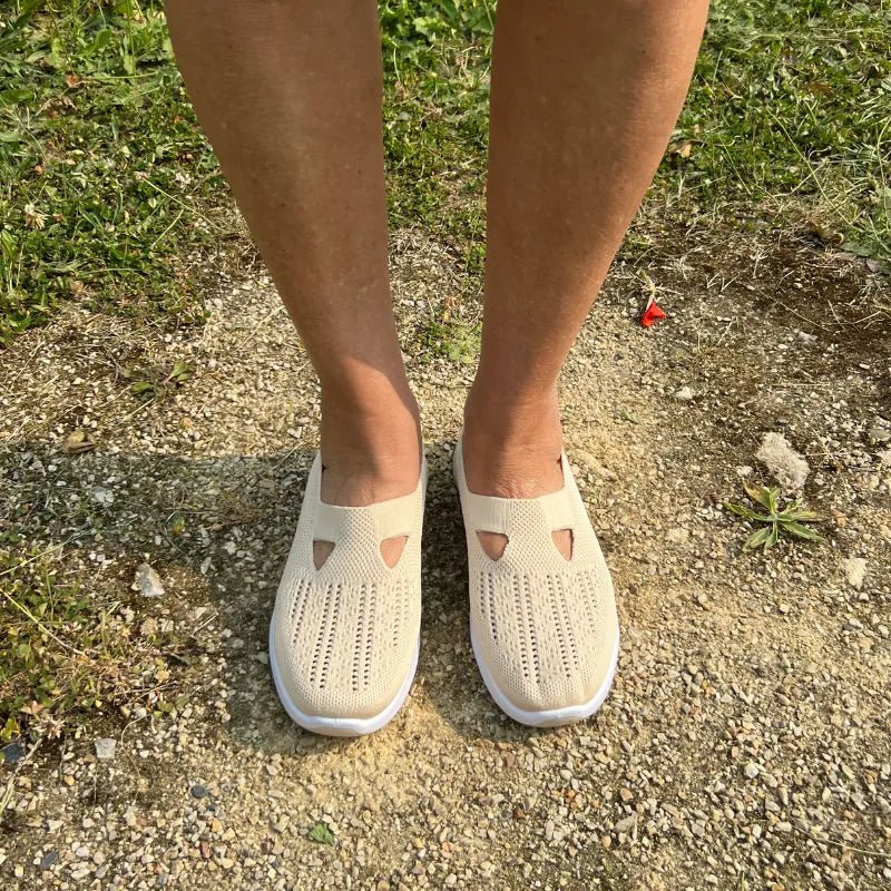 Basket Confortable et Légère Sans Lacets en Maille pour Femme - Emilia Lane