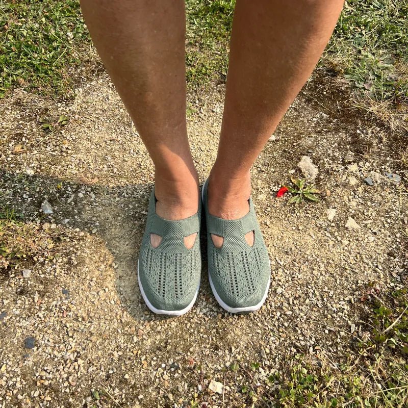 Basket Confortable et Légère Sans Lacets en Maille pour Femme - Emilia Lane