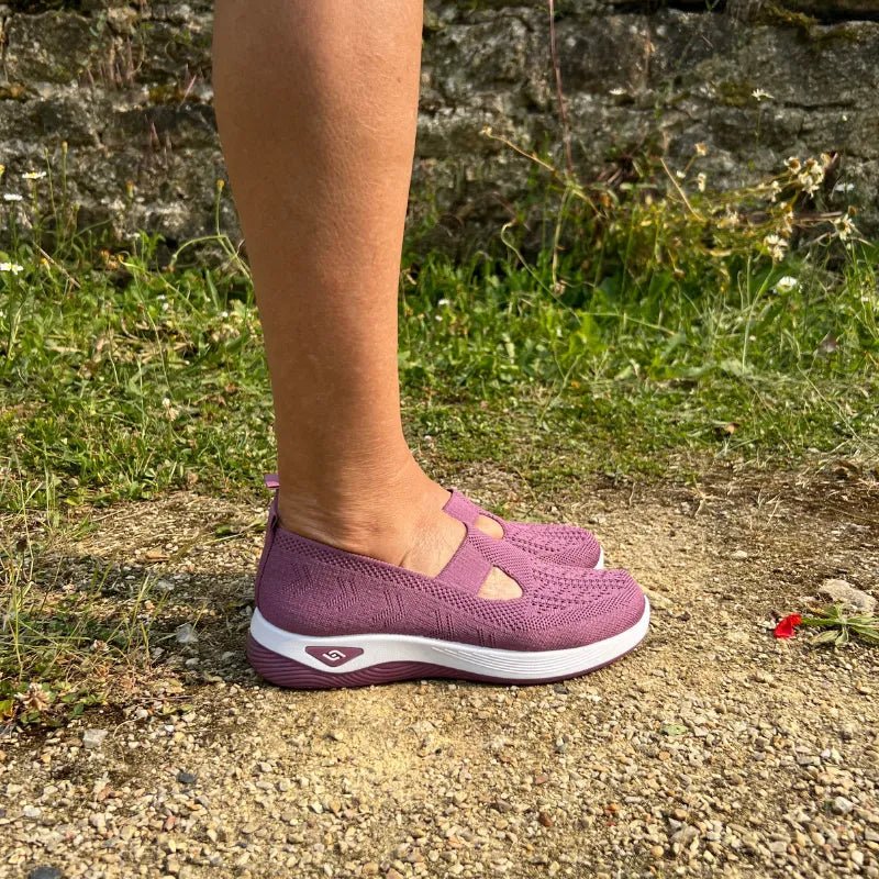 Basket Confortable et Légère Sans Lacets en Maille pour Femme - Emilia Lane