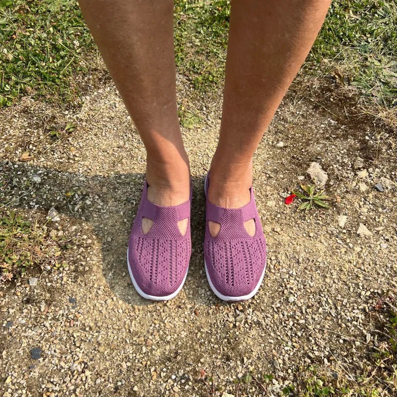 Basket Confortable et Légère Sans Lacets en Maille pour Femme - Emilia Lane