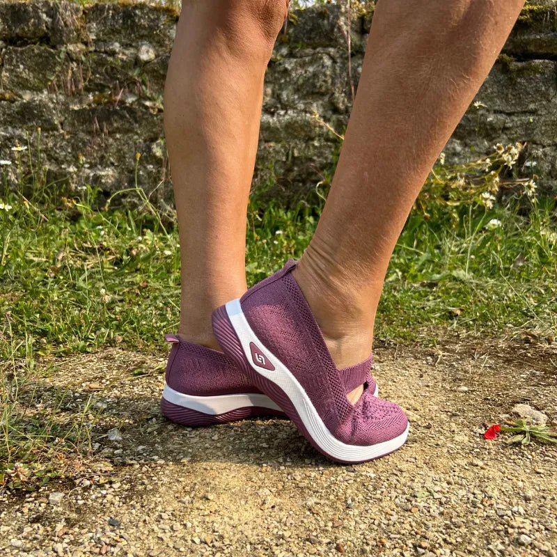 Basket Confortable et Légère Sans Lacets en Maille pour Femme - Emilia Lane