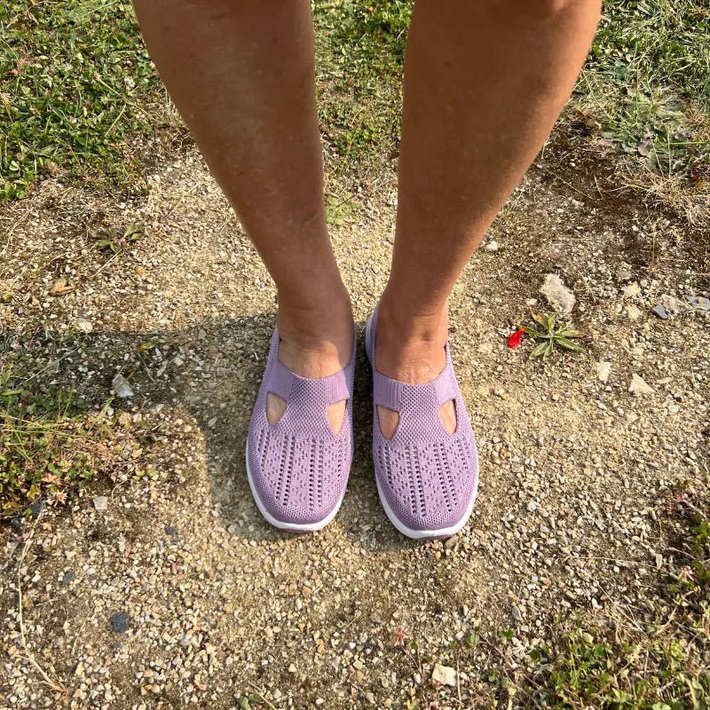 Basket Confortable et Légère Sans Lacets en Maille pour Femme - Emilia Lane