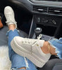 Basket Plateforme à Semelle Épaisse en Simili Cuir pour Femme - Emilia Lane