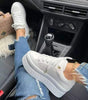 Basket Plateforme à Semelle Épaisse en Simili Cuir pour Femme - Emilia Lane