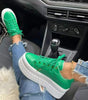 Basket Plateforme à Semelle Épaisse en Simili Cuir pour Femme - Emilia Lane