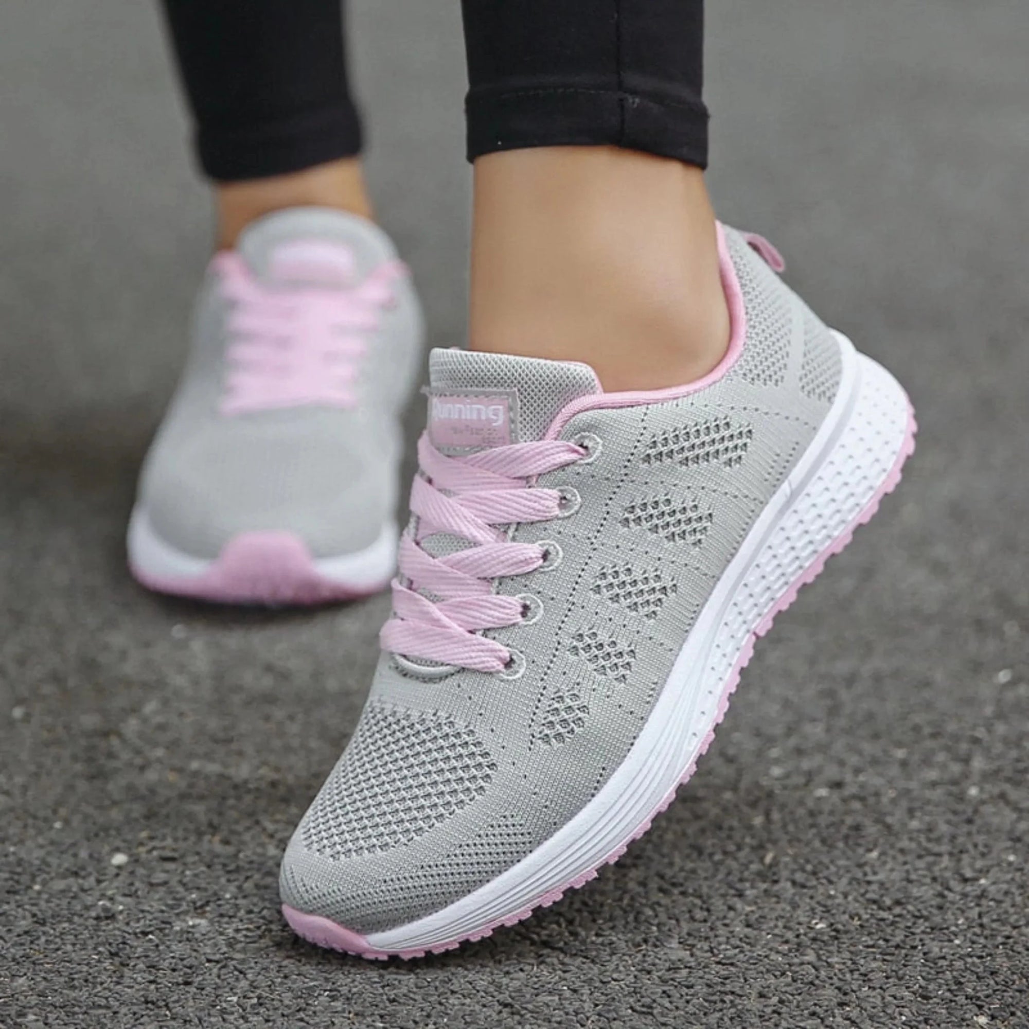 Basket Running Sport en Maille pour Femme - Emilia Lane