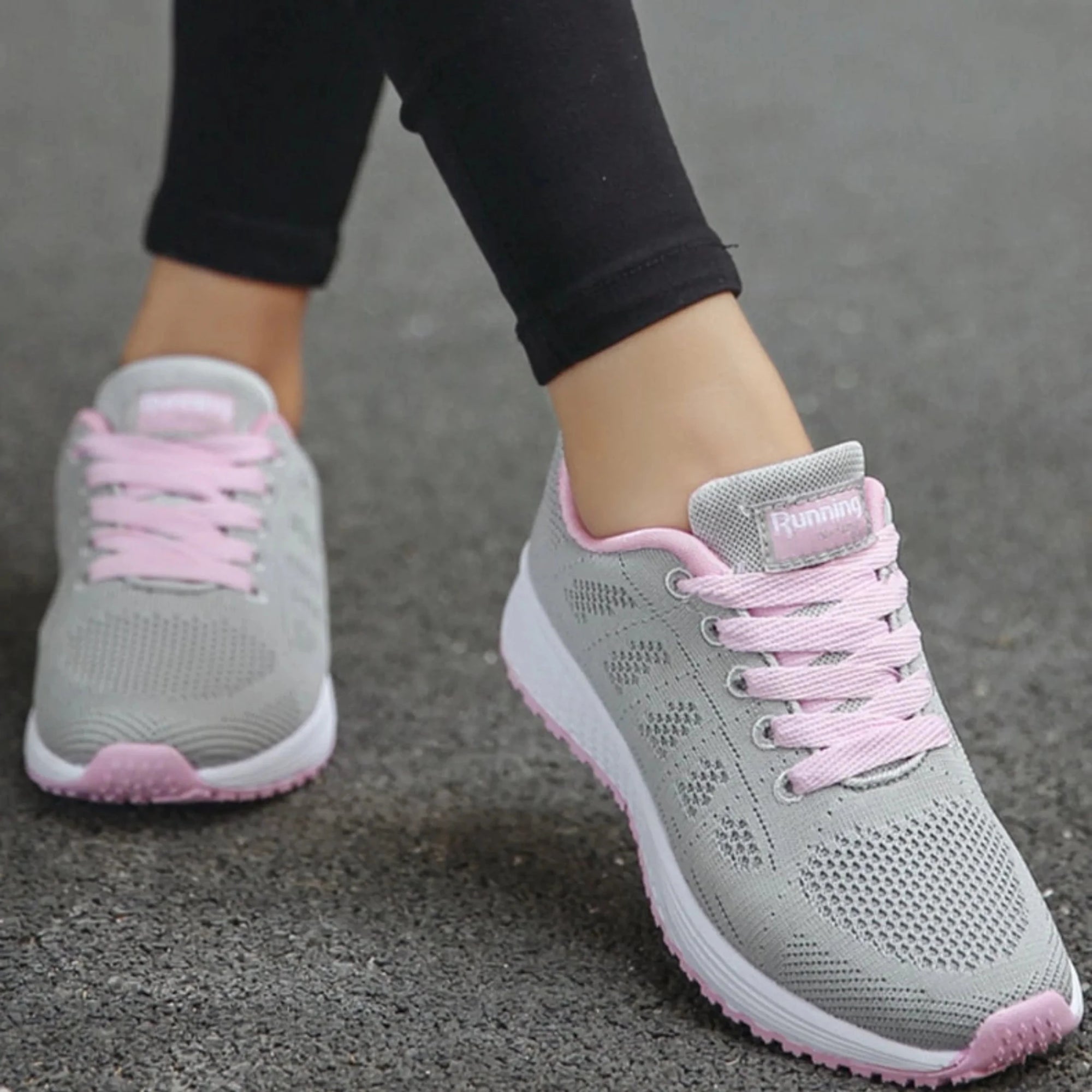 Basket Running Sport en Maille pour Femme - Emilia Lane