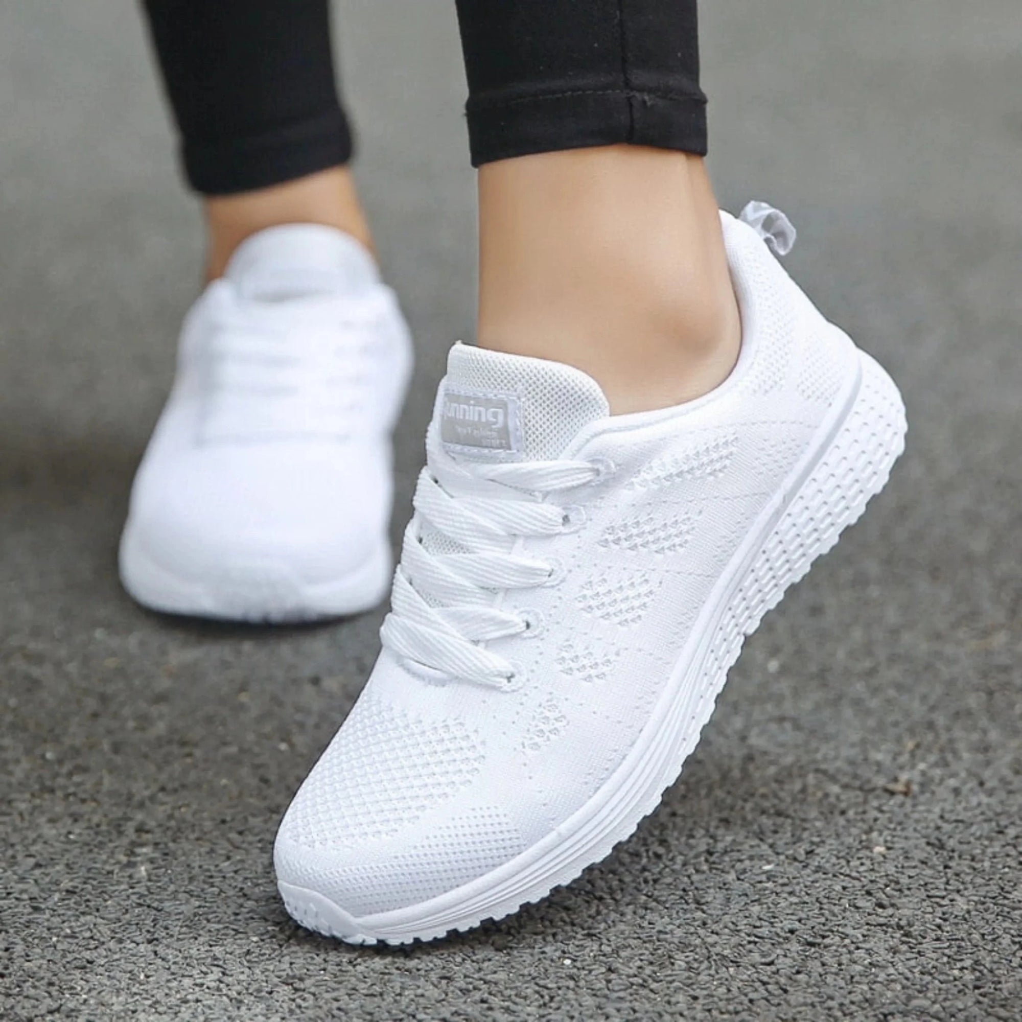 Basket Running Sport en Maille pour Femme - Emilia Lane