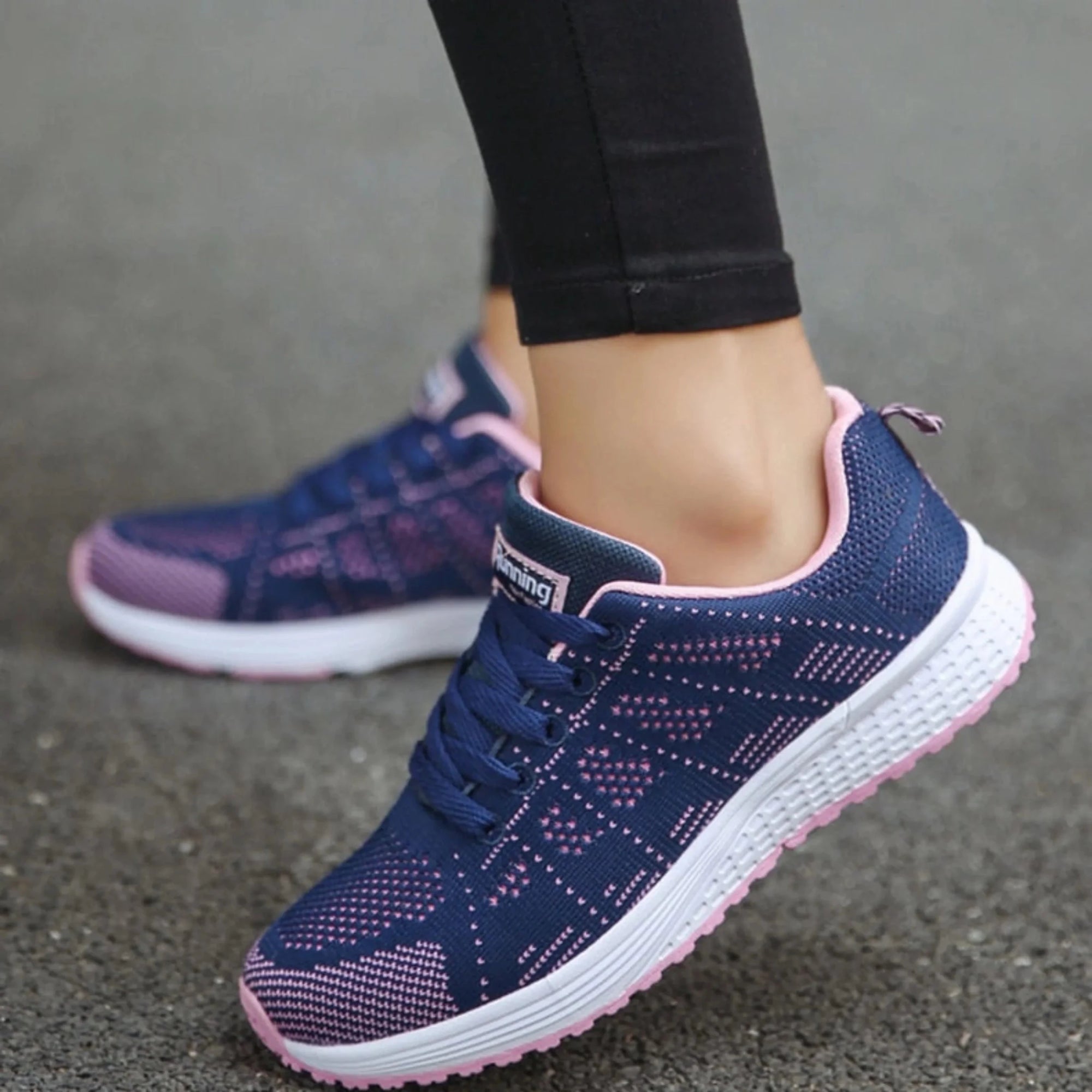 Basket Running Sport en Maille pour Femme - Emilia Lane