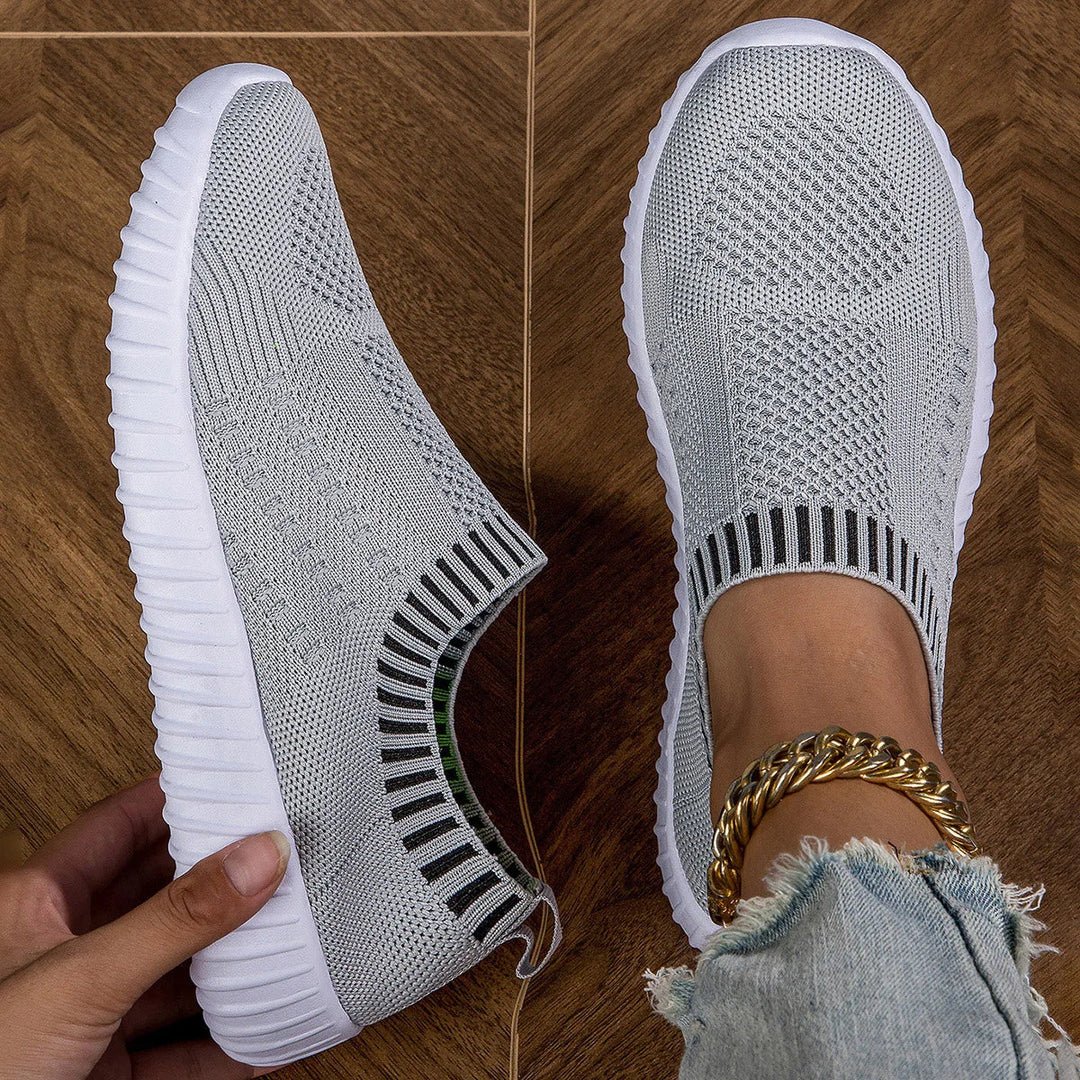 Baskets Slip-On en Maille Souple pour Femme - Emilia Lane