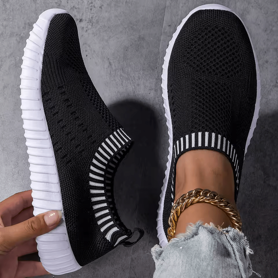 Baskets Slip-On en Maille Souple pour Femme - Emilia Lane