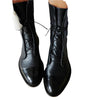 Botte Mi-Mollet à Lacets et Talon en Simili Cuir pour Femme - Emilia Lane