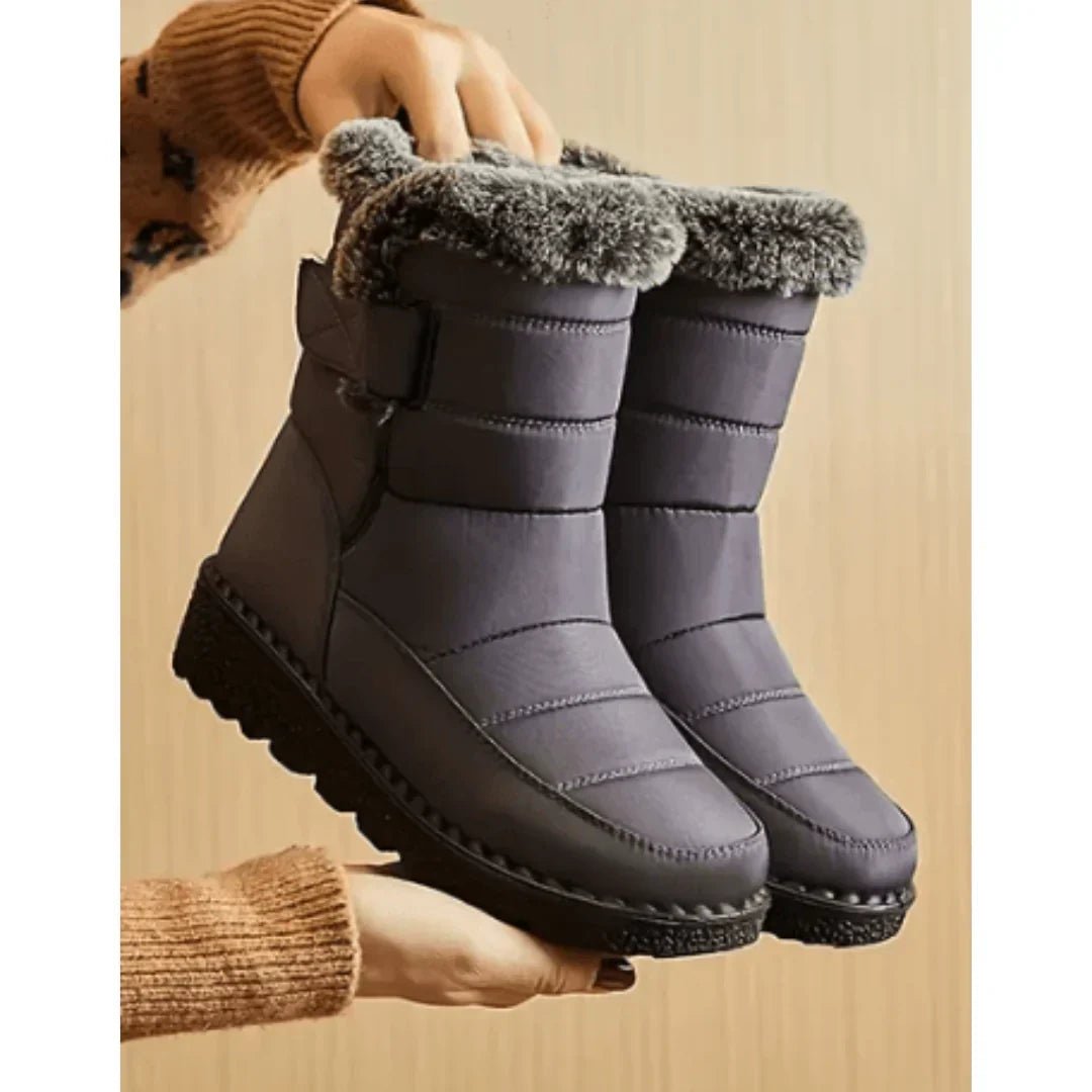Botte Mi-Mollet en Fourrure pour Femme - Emilia Lane