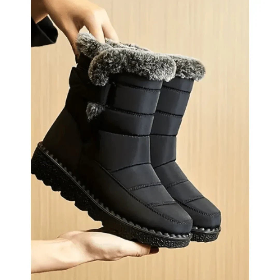 Botte Mi-Mollet en Fourrure pour Femme - Emilia Lane