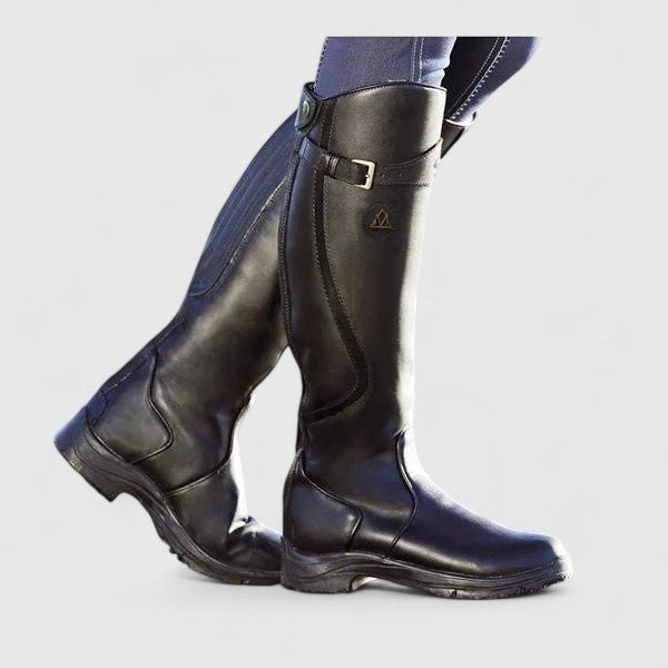 Bottes Cavalières Hautes en Simili Cuir pour Femme - Emilia Lane