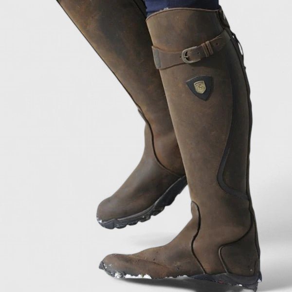 Bottes Cavalières Hautes en Simili Cuir pour Femme - Emilia Lane