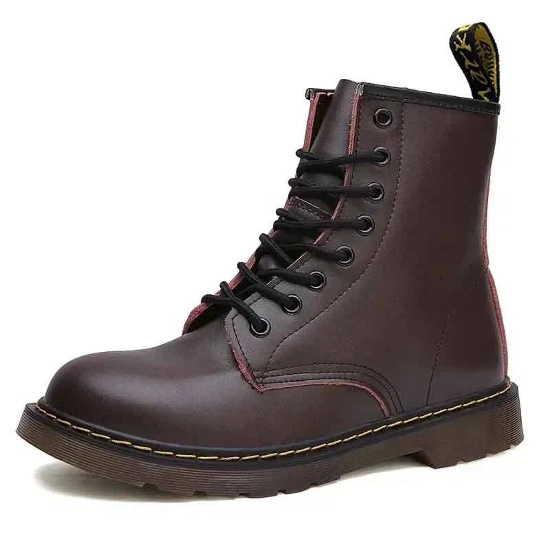 Bottes Martin à Lacets en Cuir pour Femme - Emilia Lane