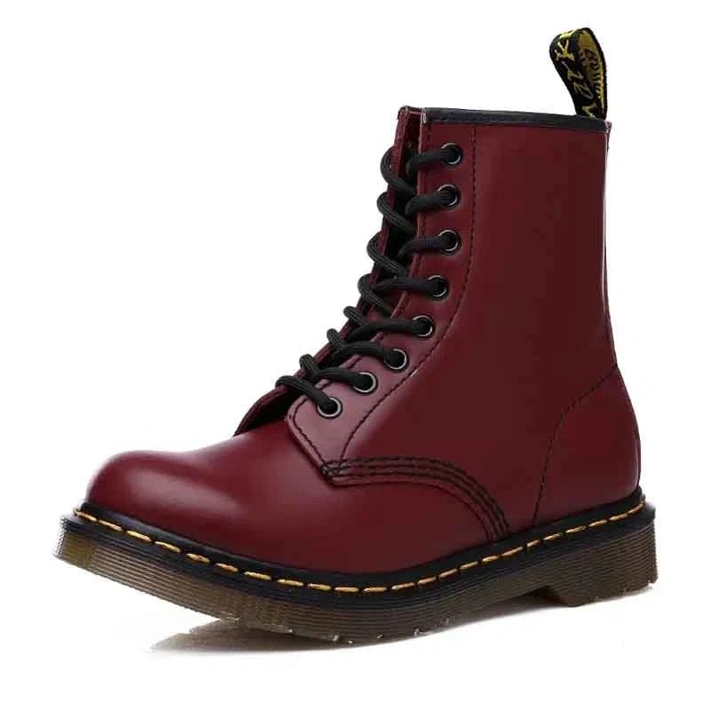 Bottes Martin à Lacets en Cuir pour Femme - Emilia Lane
