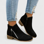 Bottine à Talon en Simili Cuir pour Femme - Emilia Lane