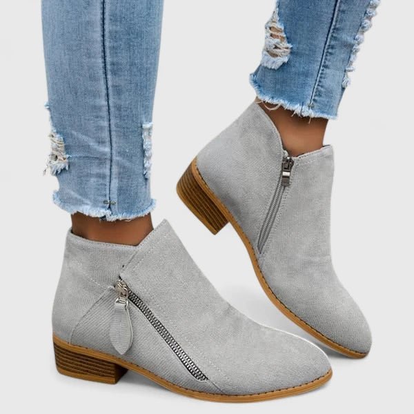 Bottine à Talon en Simili Cuir pour Femme - Emilia Lane