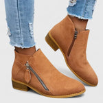 Bottine à Talon en Simili Cuir pour Femme - Emilia Lane