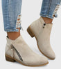 Bottine à Talon en Simili Cuir pour Femme - Emilia Lane