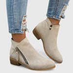 Bottine à Talon en Simili Cuir pour Femme - Emilia Lane