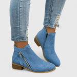 Bottine à Talon en Simili Cuir pour Femme - Emilia Lane