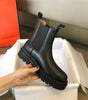 Bottine Chelsea Plate en Simili Cuir pour Femme - Emilia Lane