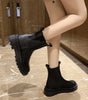 Bottine Chelsea Plate en Simili Cuir pour Femme - Emilia Lane