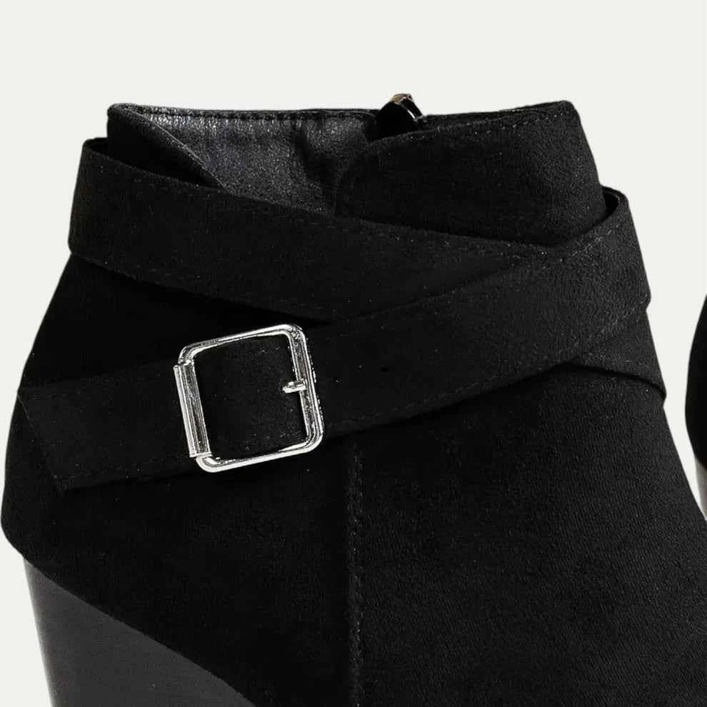Bottine Compensée en Simili Cuir pour Femme - Emilia Lane