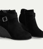 Bottine Compensée en Simili Cuir pour Femme - Emilia Lane