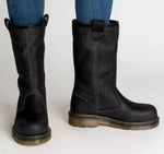 Bottine Mi-Mollet en Simili Cuir pour Femme - Emilia Lane