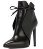 Bottine Talon Aiguille et Bout Pointu en Simili Cuir pour Femme - Emilia Lane