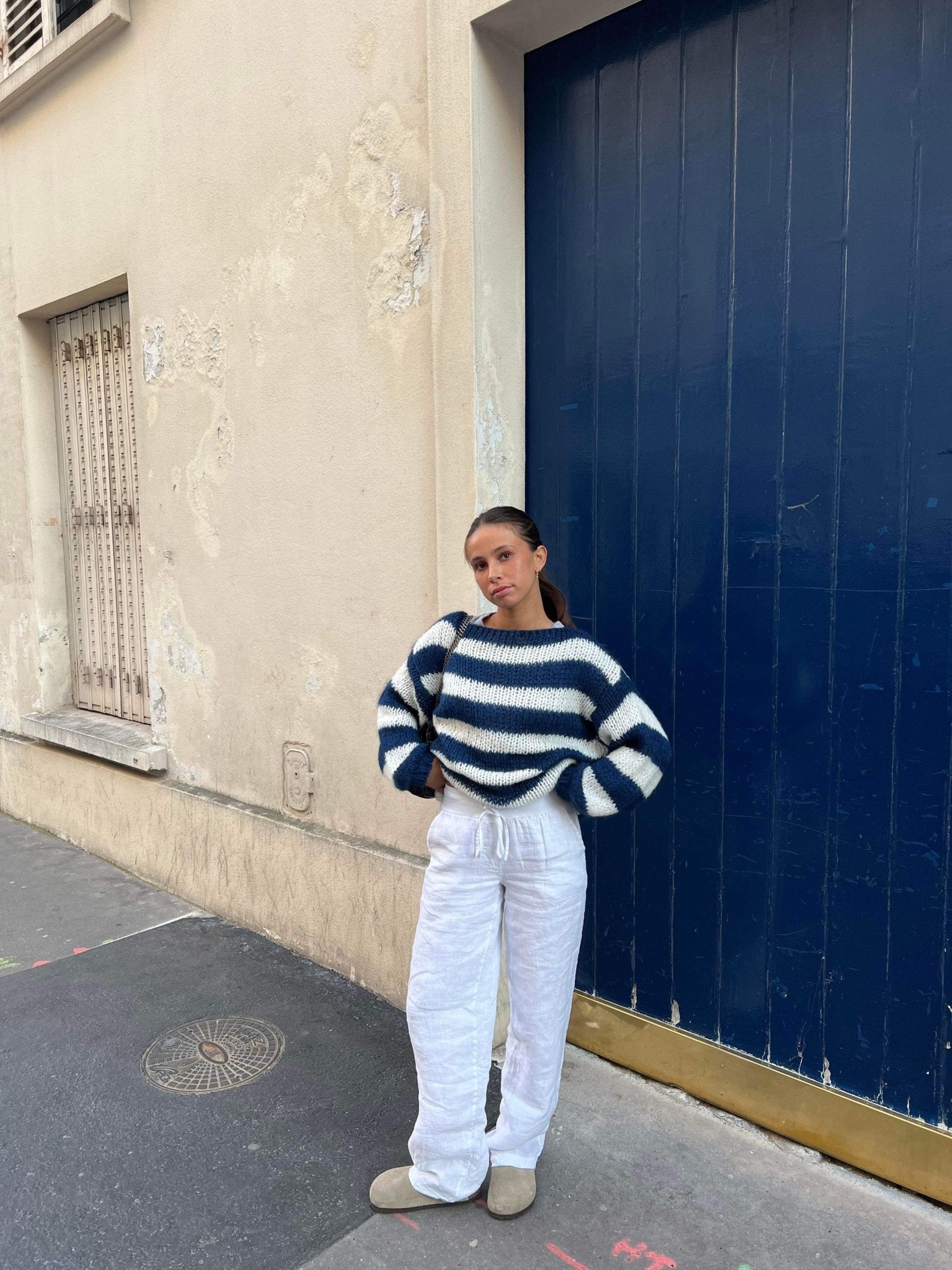Cardigan Long à Rayures pour Femmes - Emilia Lane