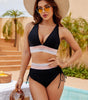 Bikini a vita alta con spalline regolabili da donna