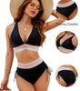 Bikini a vita alta con spalline regolabili da donna