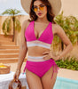 Bikini a vita alta con spalline regolabili da donna
