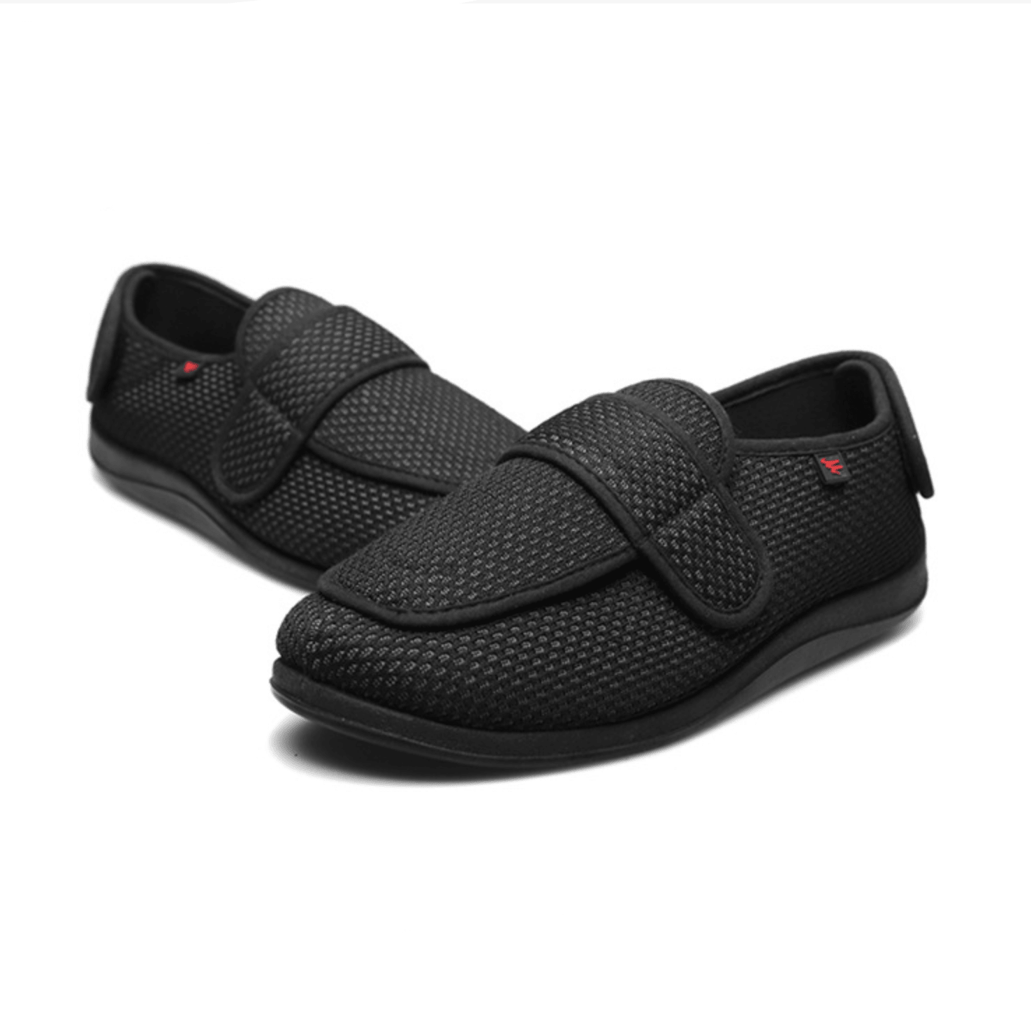 Chausson Femme Confort pour Pieds Larges à Scratch en Maille - Emilia Lane